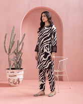 Black & White - Printed Co-Ord-Set