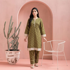 Dark Green - Printed Co-Ord Set