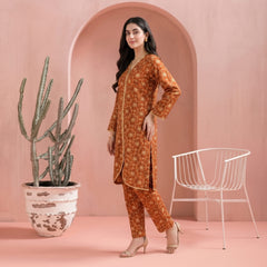 Orange - Printed Co-Ord Set