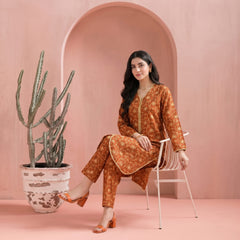 Orange - Printed Co-Ord Set