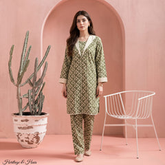 Green & Skin - Printed Co-Ord Set