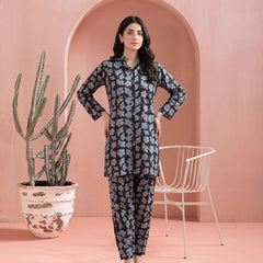 Grey & Black - Printed Co-Ord Set