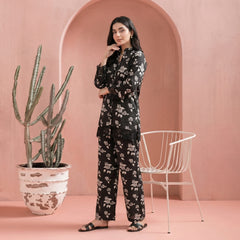 Black - Printed Co-Ord Set