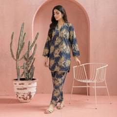 Blue & Skin - Printed Co-Ord Set