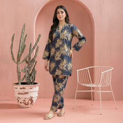 Blue & Skin - Printed Co-Ord Set